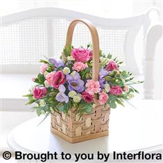 Scented Pink &amp; Lilac Basket