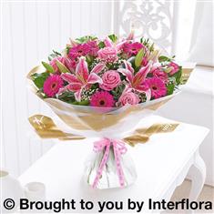 Extra Large Thank You Pink Radiance Hand-tied