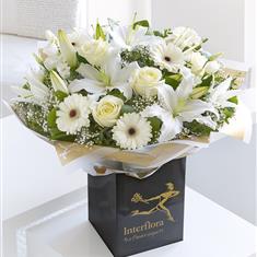 Extra Large White Radiance Hand-tied