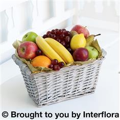 Fruit Basket with Belgian Chocolates (115g Maison Fougere)