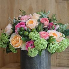 Juliet Rose Tin Arrangement 