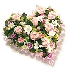 Pink Loosework Funeral heart