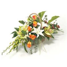 Orange, White and Green Basket