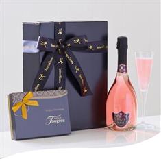 Gift Set - Sparkling Rose &amp; Belgian Chocolates