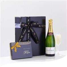 Champagne &amp; Belgian Chocolates Gift Set