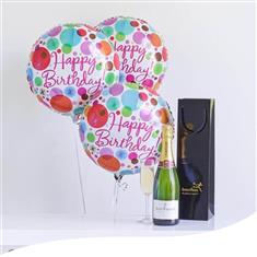Champagne &amp; Happy Birthday Balloons