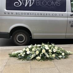 Mixed White Coffin Spray