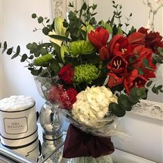 SW Blooms Christmas Hand Tied 