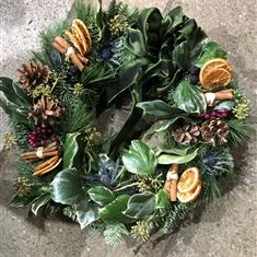 Pine Cone and Thistle Wreath