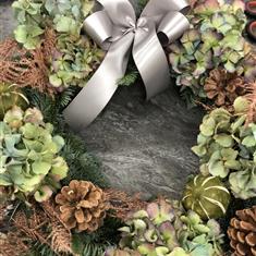 Natural Hydrangea Wreath 
