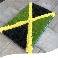 Flower Tribute - Jamaican Flag