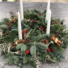 White Advent Wreath 