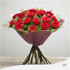 Sumptuous 18 Red Rose Bouquet