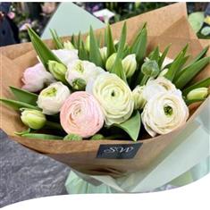 Mixed Tulip and Ranunculus Bouquet