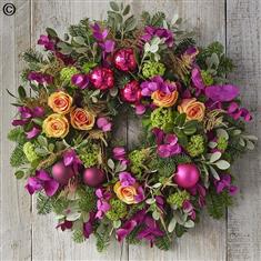 Bright Vibrant Door Wreath 