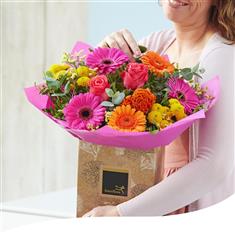 Mother's Day Hand-Tied Fiesta Flair Lily Free