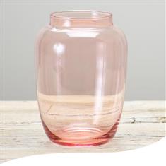 Glass Vase - Blown Blush Pink
