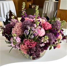 Vase Arrangement - Purple Passion Blossom Globe