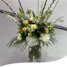 Stunning White and Green Vase 