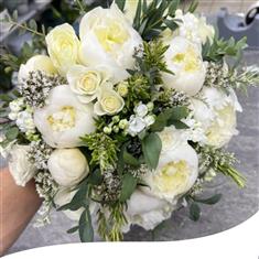 White Peony Bouquet 