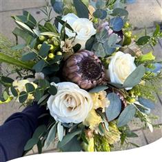Protea and Rose Bridal Bouquet 