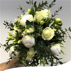 Lily Of The Valley &amp; Peony Bridal Bouquet 