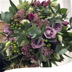 Lilac &amp; Purple Spring Bridal Bouquet