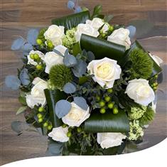 Large White Table Centre Posies