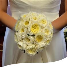 Patience David Austin Garden Rose Bridal Bouquet