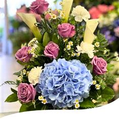 Front Facing Baby Boy Arrangement 