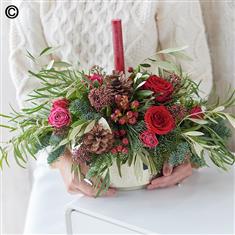Christmas Candle Arrangement Large