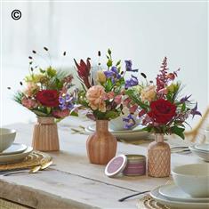 Christmas Classic Table Arrangement with Candle 