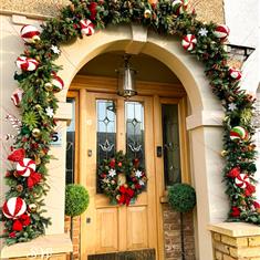 Candy Canes Christmas Garland