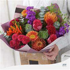 Gift Box - Valentine&#39;s Vibrant Hand-Tied (Standard)