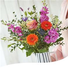Gloriously Bright Blooms in a Jug