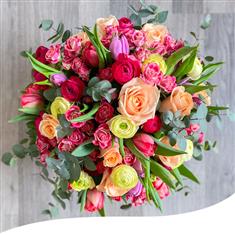 Vase Arrangement - Pink Floral Haven