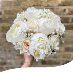 Roses &amp; Peony Elegance Bridal Bouquet