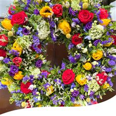 Radiant Joy Floral Wreath