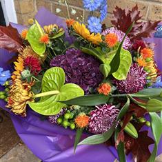 Luxury Autumnal Vibrant Hand Tied 