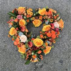 Open Heart Orange Tones