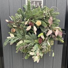 Natural Christmas Door Wreath 