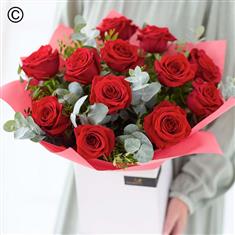 Standard Valentine's Red Rose Hand-tied