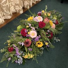 Protea and Rose Coffin Spray