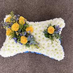 Pillow Yellow and Blue