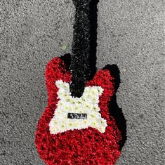 Electric Guitar Flower Tribute