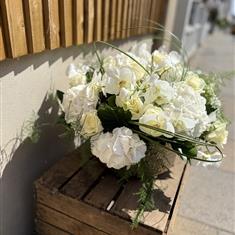 Luxury Bowl of White Flowers