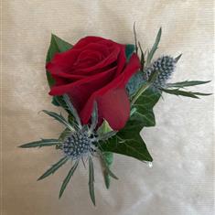 Red Rose and Thistle Buttonhole