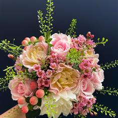 Pink Rose, Bloom and Wax Bouquet