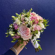 Soft Summer Rose Bridal Bouquet 