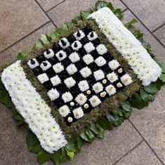 Chess Board Flower Tribute